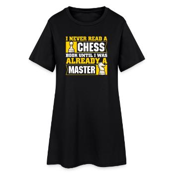 Échiquier des joueurs d’échecs - Robe T-shirt Femme - noir - Devant
