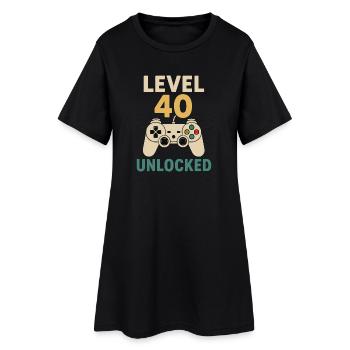 Level 40 Unlocked Controller - Women’s T-Shirt Dress - black - Front