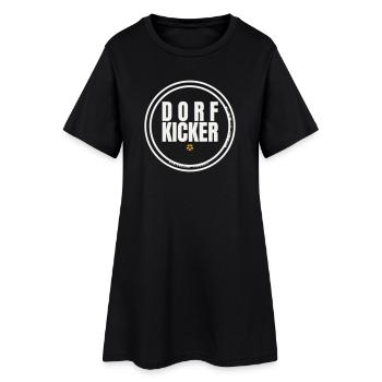 Dorfkicker Stempel Kreisklasse Amateurliga Fußball - Frauen T-Shirt-Kleid - Schwarz - Vorne
