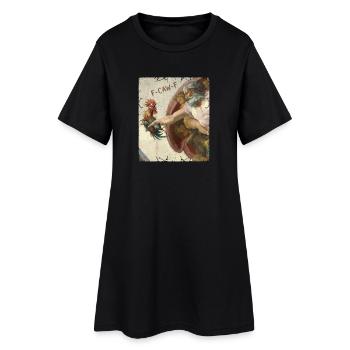 F-CAW-F Rooster Meme – Drôle de sarcastique - Robe T-shirt Femme - noir - Devant
