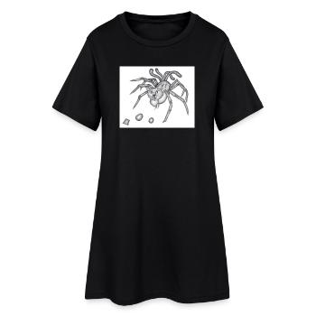 Spidercat - Robe T-shirt Femme - noir - Devant