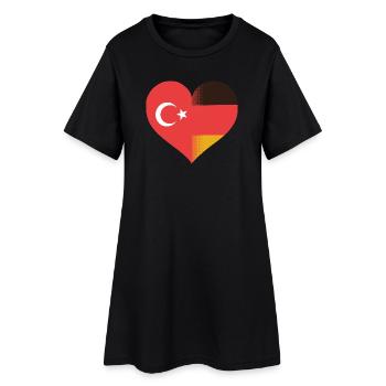 Turquie allemande - Robe T-shirt Femme - noir - Devant