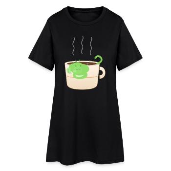 CoffeeDragon Mug Cozy - Women’s T-Shirt Dress - black - Front
