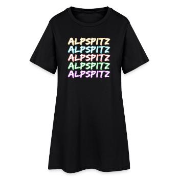 Alpspitz as mountaineering - Women’s T-Shirt Dress - black - Front