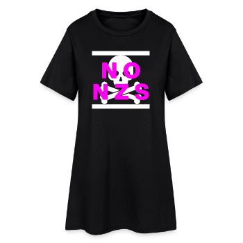 PAS DE NZS, PLUS JAMAIS, D’ANTIFASCISME, PAS D’AFD PINK - Robe T-shirt Femme - noir - Devant