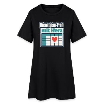 Altenpfleger Dienstplan-Profi mit Herz Geschenk Id - Women’s T-Shirt Dress - black - Front