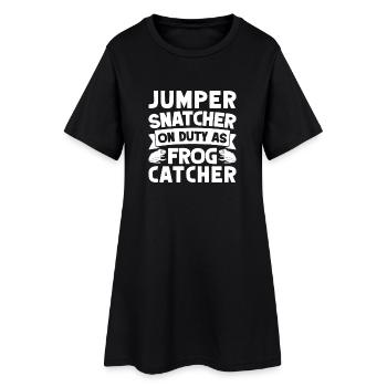Attrape-grenouilles, Sauteur-sauteur, Grenouille Snatcher, Grenouille - Robe T-shirt Femme - noir - Devant
