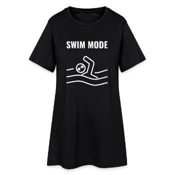 Mode nage Nage - Robe T-shirt Femme - noir - Devant