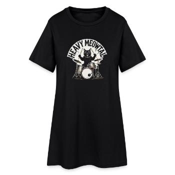 Katziger Batteur Heavy Metal - Robe T-shirt Femme - noir - Devant