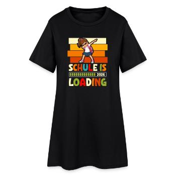 Start of school 2026 School enrollment for young girls daycare center - Women’s T-Shirt Dress - black - Front