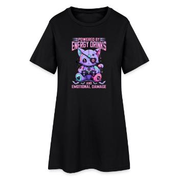Pastel Goth Soft Goth Gaming Gamer - Robe T-shirt Femme - noir - Devant