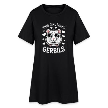 Dictons mongols des rats de course cadeau des gerbilles - Robe T-shirt Femme - noir - Devant