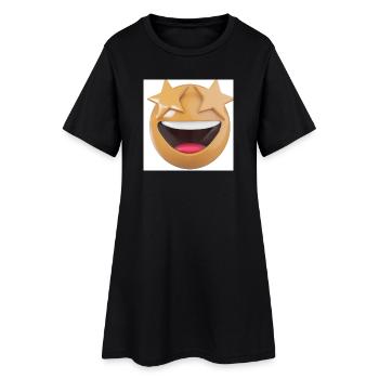 Sourire d’observation des étoiles - Robe T-shirt Femme - noir - Devant