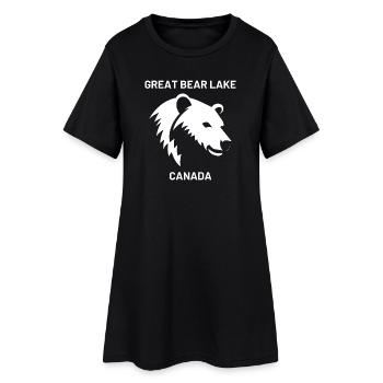 Vacances de design de silhouettes du Grand Lac au Canada - Robe T-shirt Femme - noir - Devant