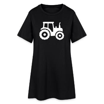 Tractor Agriculture Farmer Gift - Women’s T-Shirt Dress - black - Front