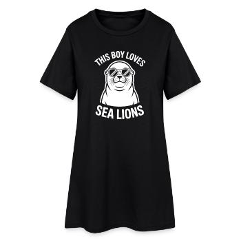 Paroles du Lion de Mer Cadeau drôle du Lion de mer - Robe T-shirt Femme - noir - Devant