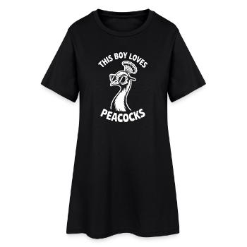 Paroles du paon Oiseau Paon Drôle de cadeau de paon - Robe T-shirt Femme - noir - Devant