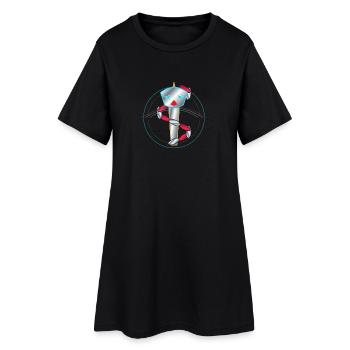 Gardien holographique du sabre - Robe T-shirt Femme - noir - Devant