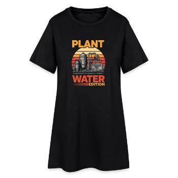 Plant Water Edition Industrielle - Robe T-shirt Femme - noir - Devant
