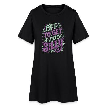 Je pars faire un peu la folie - Robe T-shirt Femme - noir - Devant