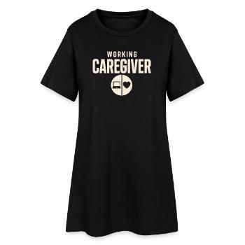 Working Caregiver Family Caregiver - Women’s T-Shirt Dress - black - Front