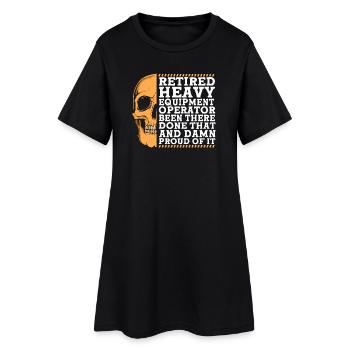 Excavation du chantier de chantier - Robe T-shirt Femme - noir - Devant