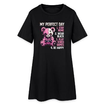 Pastel Goth Soft Goth Gaming Gamer - Robe T-shirt Femme - noir - Devant