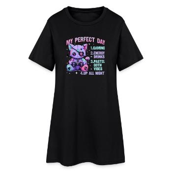 Pastel Goth Soft Goth Gaming Gamer - Robe T-shirt Femme - noir - Devant