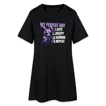Pastel Goth Soft Goth Gaming Gamer - Robe T-shirt Femme - noir - Devant