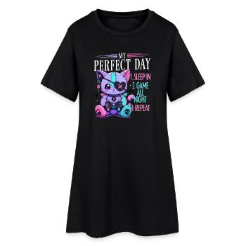 Pastel Goth Soft Goth Gaming Gamer - Robe T-shirt Femme - noir - Devant