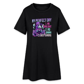 Pastel Goth Soft Goth Gaming Gamer - Robe T-shirt Femme - noir - Devant