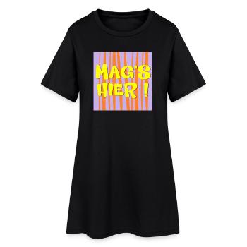 Lieu Environnement - Robe T-shirt Femme - noir - Devant