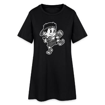 Little Nak Muay – Combattant Muay Thaï - Robe T-shirt Femme - noir - Devant