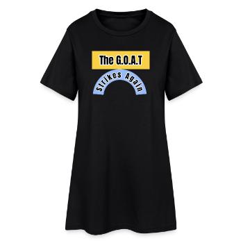 Le GOAT frappe à nouveau - Robe T-shirt Femme - noir - Devant