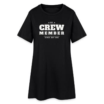 Événement du personnel de l’équipe Vintage Est Retro Member - Robe T-shirt Femme - noir - Devant