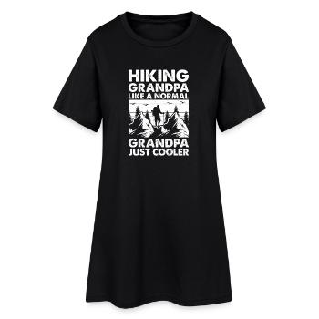 Randonner grand-père comme un grand-père normal, juste plus cool - Robe T-shirt Femme - noir - Devant