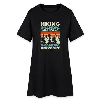 Randonner grand-père comme un grand-père normal, juste plus cool - Robe T-shirt Femme - noir - Devant
