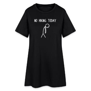 Pas de randonnée aujourd’hui Randonnée Montagne Alpinisme - Robe T-shirt Femme - noir - Devant