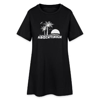Argentine - Robe T-shirt Femme - noir - Devant