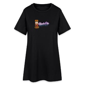 Atlantic City Casino Retro Vintage Design - Robe T-shirt Femme - noir - Devant