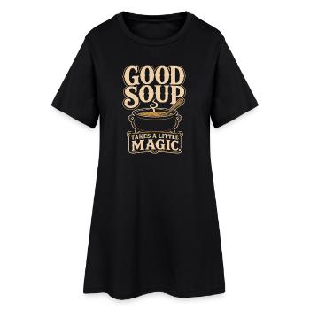 Soupe de sorcière de cuisine Cadeau douillet de sorcière - Robe T-shirt Femme - noir - Devant