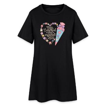 Enkelkind Einschulung 2026 - Frauen T-Shirt-Kleid - Schwarz - Vorne