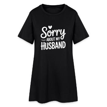 Désolé pour la femme drôle de mon mari - Robe T-shirt Femme - noir - Devant
