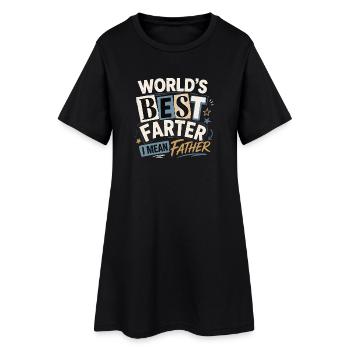 Le meilleur farçeur de pets du monde – je veux dire père - Robe T-shirt Femme - noir - Devant