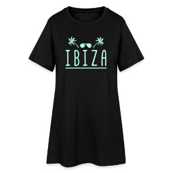 Lunettes de soleil Palmier d’Ibiza - Robe T-shirt Femme - noir - Devant