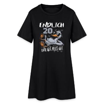 Geburtstag Ente Gut Alles Gut 20 Jahre Comic - Frauen T-Shirt-Kleid - Schwarz - Vorne