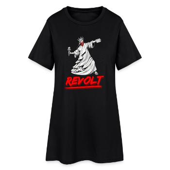 Révolte - Robe T-shirt Femme - noir - Devant