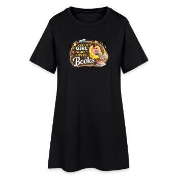 Cadeau d’amoureux du livre pour un nerd du livre - Robe T-shirt Femme - noir - Devant