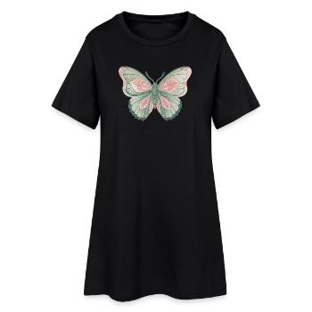 Butterfly - Women’s T-Shirt Dress - black - Front