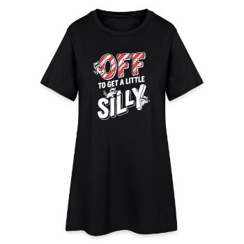 Je pars faire un peu la folie - Robe T-shirt Femme - noir - Devant